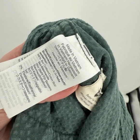 Madewell Slim Emmett Smoky Spruce Green Corduroy Crop Wide Leg Pants - Picture 8 of 8